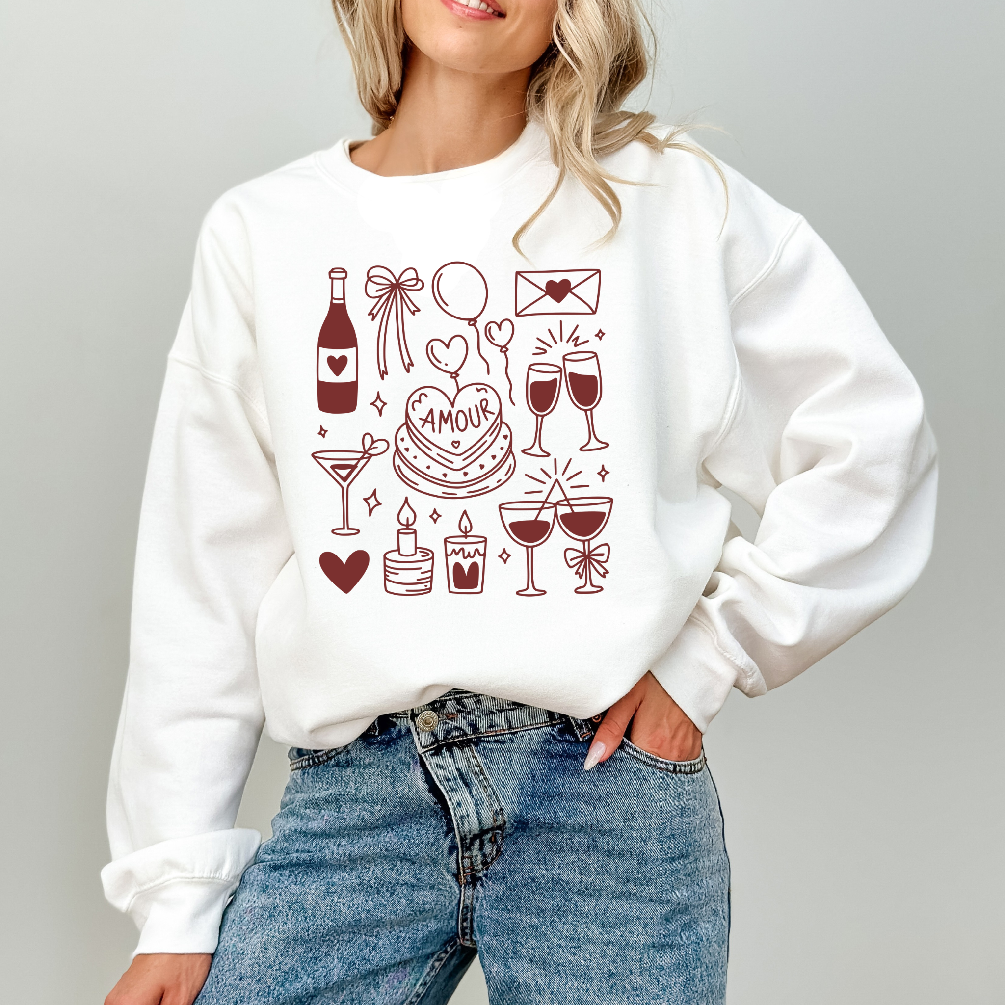 Coquette Valentine’s Day Amour Crewneck