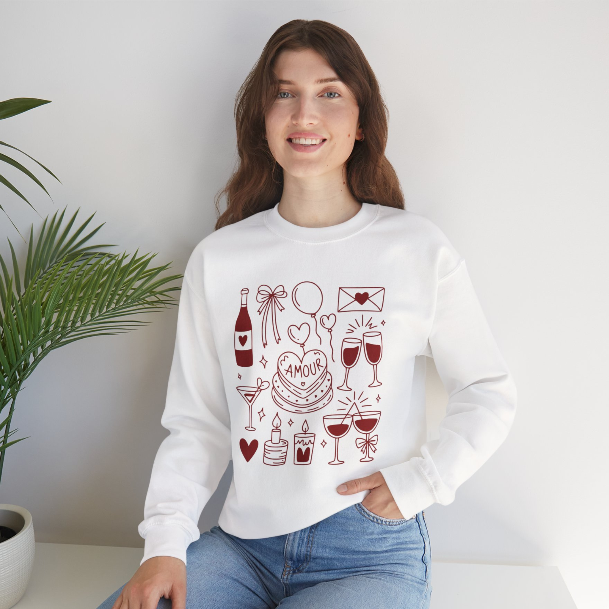 Coquette Valentine’s Day Amour Crewneck