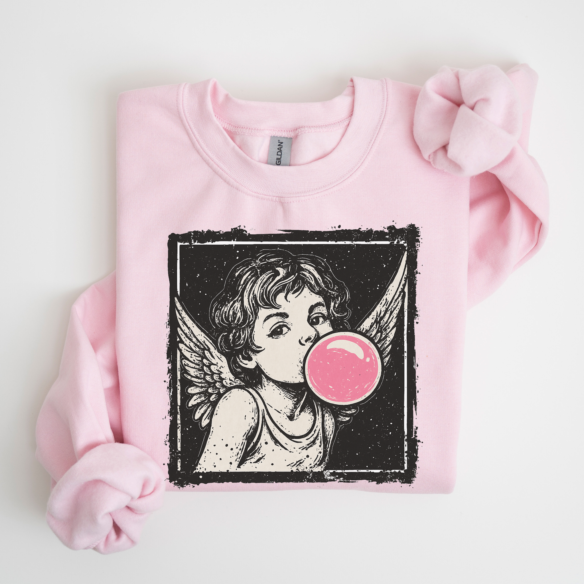 Vintage Cupid Bubblegum Graphic Crewneck