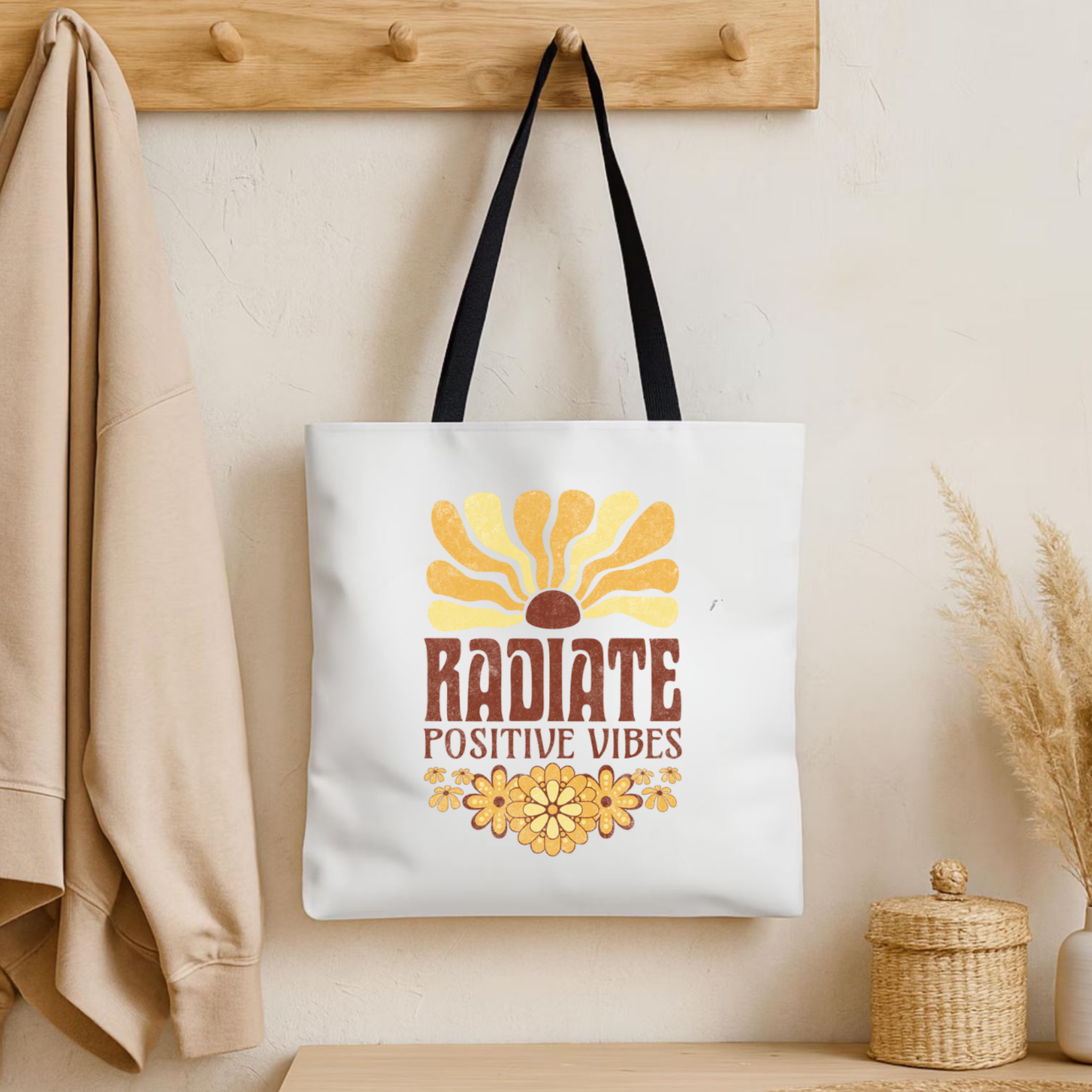 Radiate Positive Vibes Tote Bag