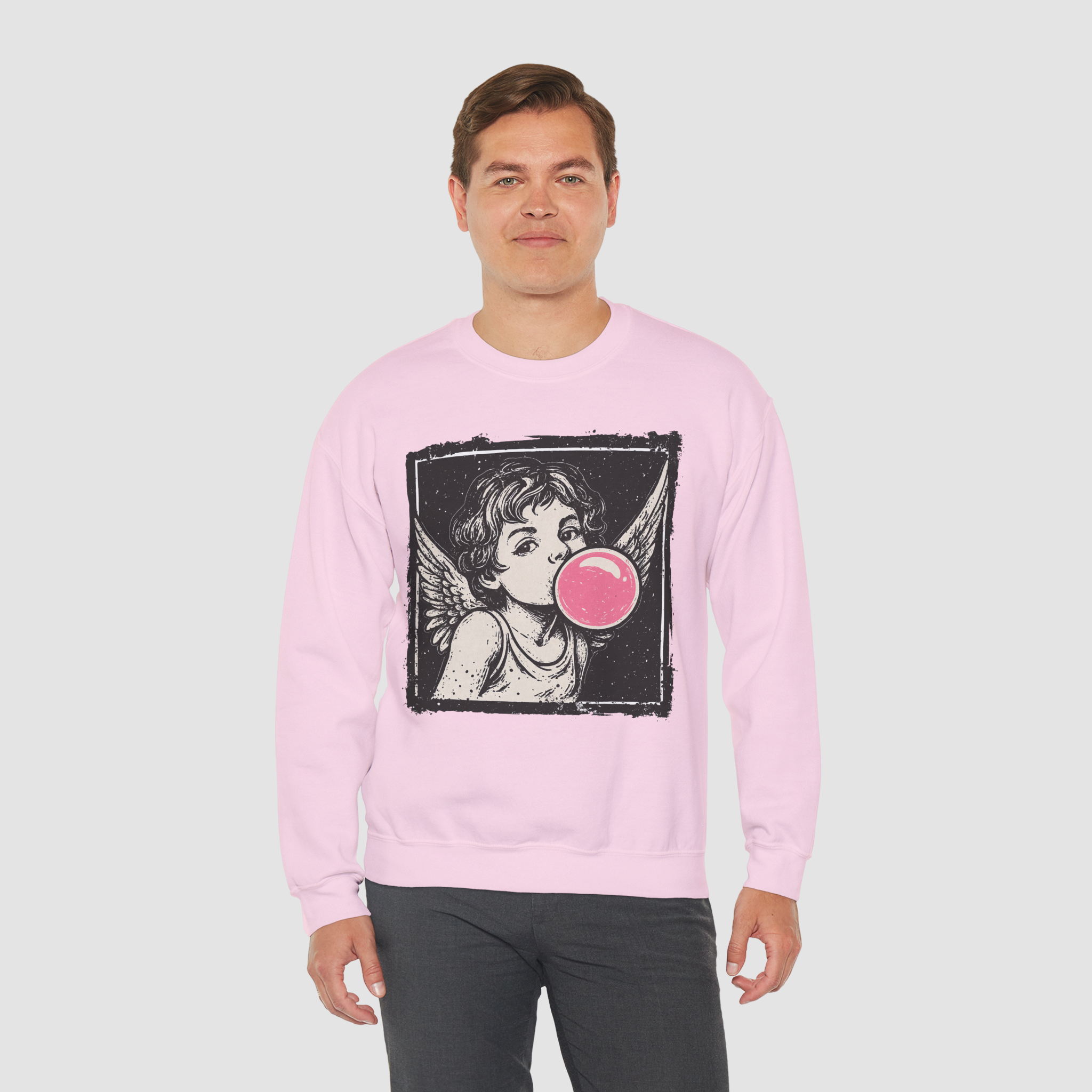 Vintage Cupid Bubblegum Graphic Crewneck
