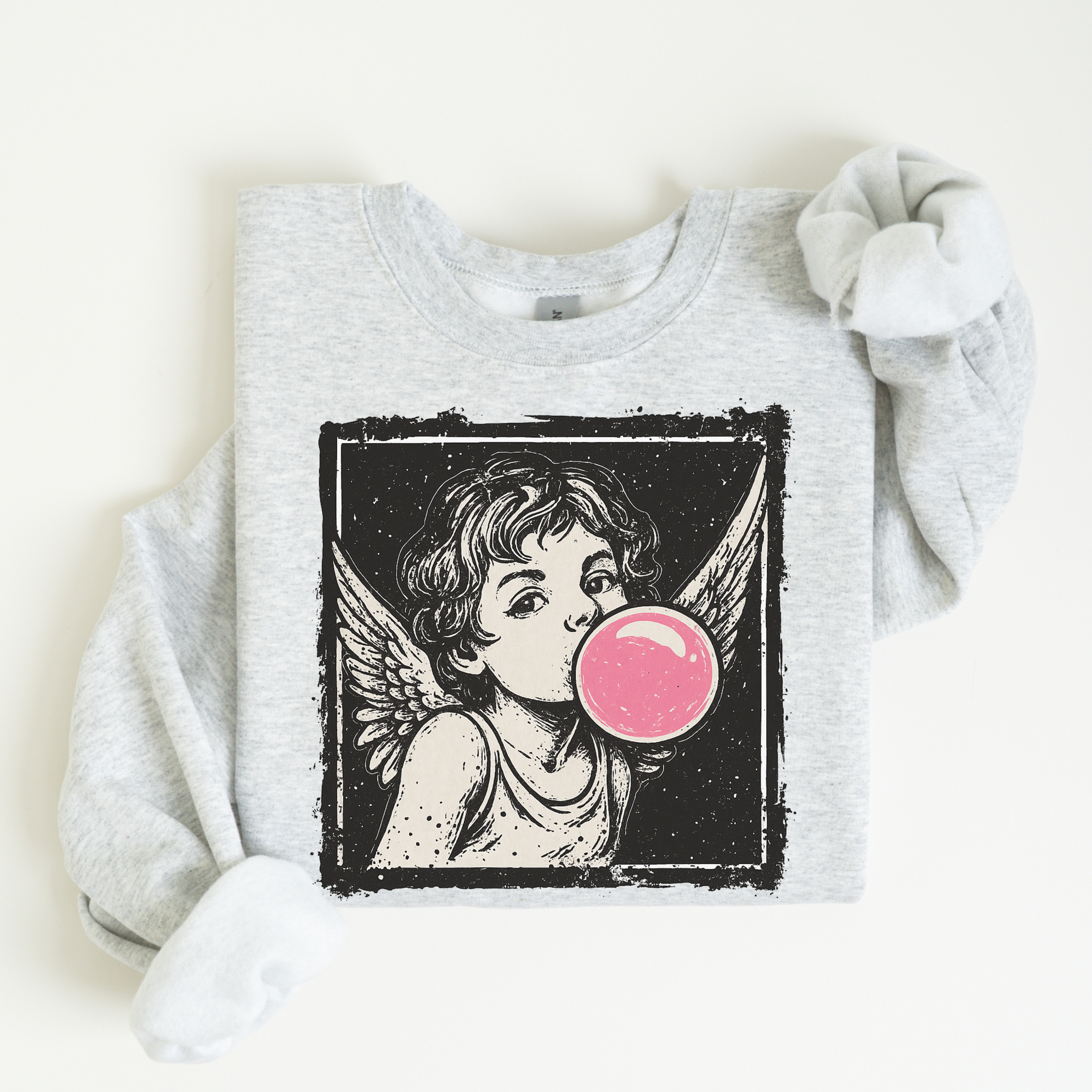 Vintage Cupid Bubblegum Graphic Crewneck